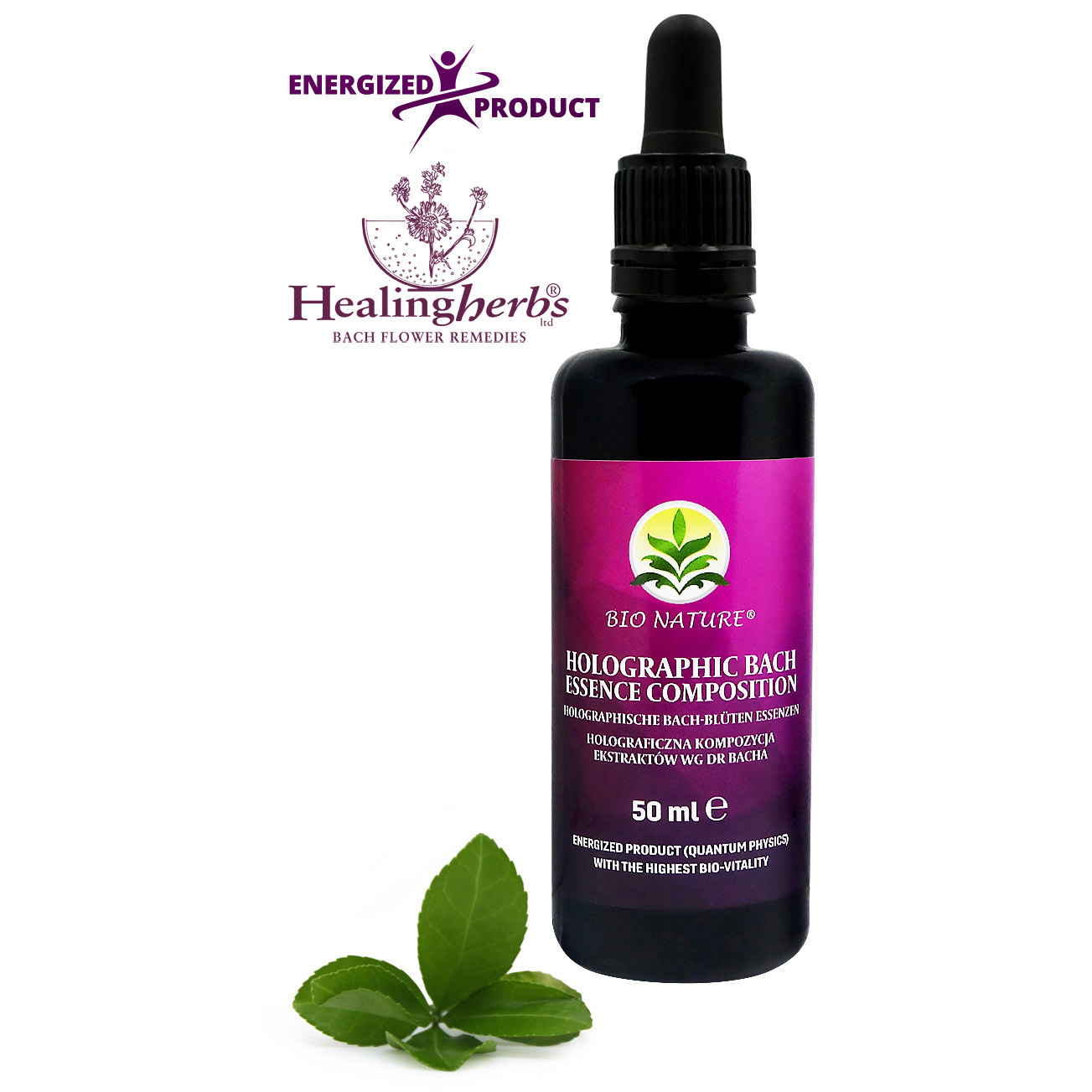 holograficzna kompozycja esencji healing herbs